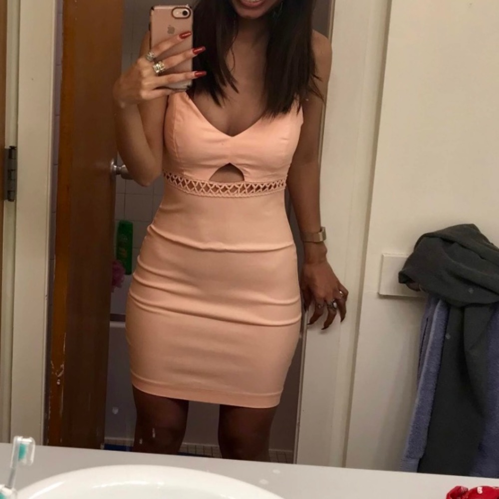Lulus blush pink dress